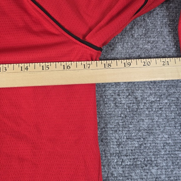 Sports Illustrated Red Long Sleeve Athletic T Shirt Mens Size S Moisture Wicking - Picture 5 of 13